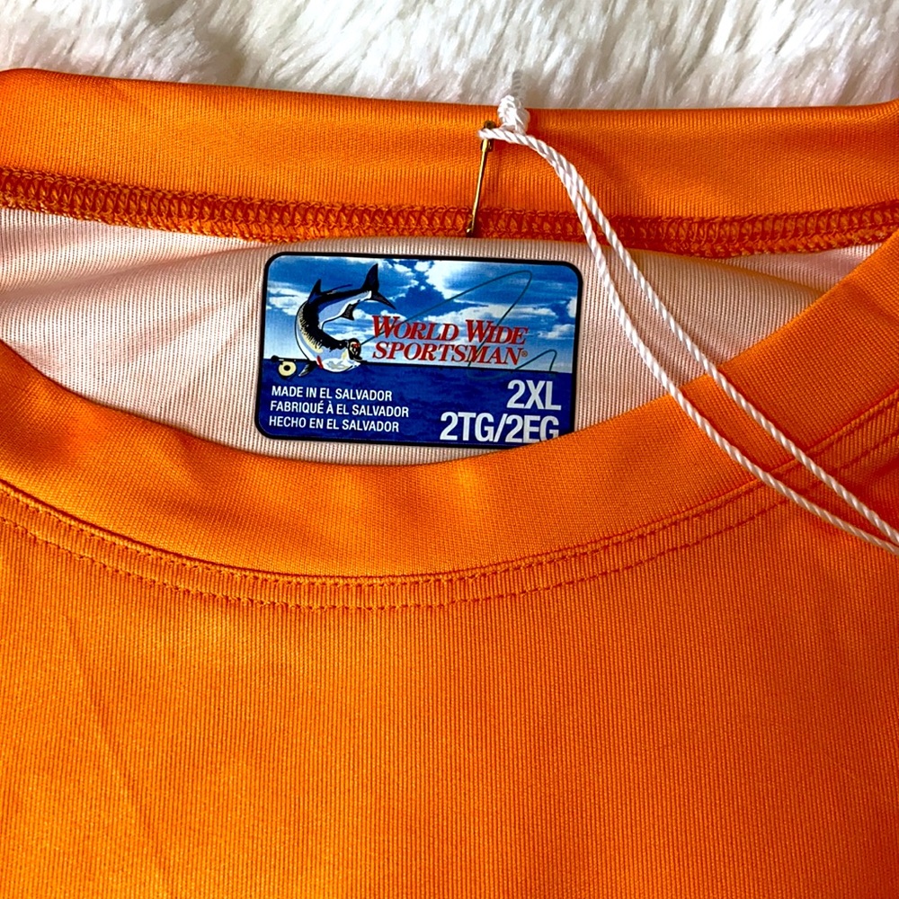 World Wide Sportsman 2XL Orange Long Sleeve Top - Picture 5 of 6